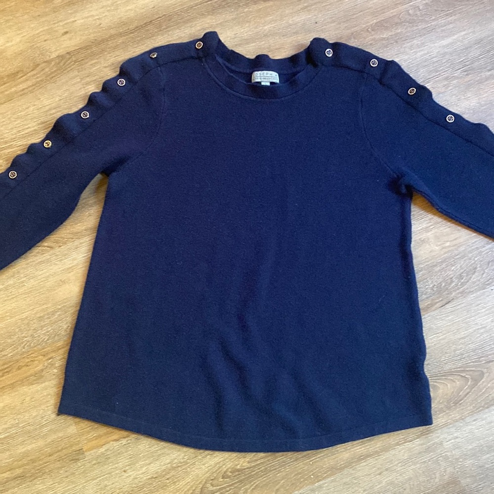 Gorgeous Blue Button Detail Sweater